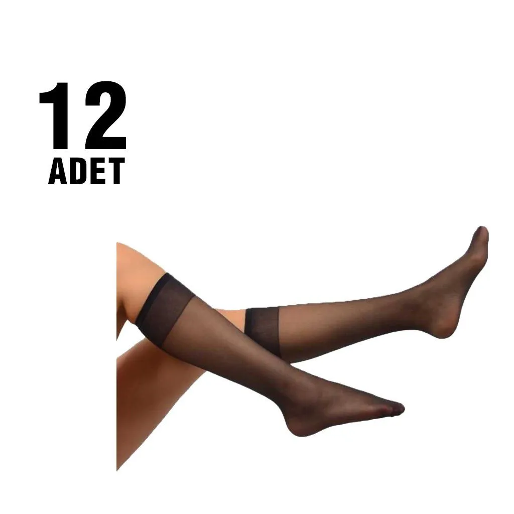 Penti Likra Fit 15 Parlak Burunsuz Bayan Pantolon Çorap 12'li
