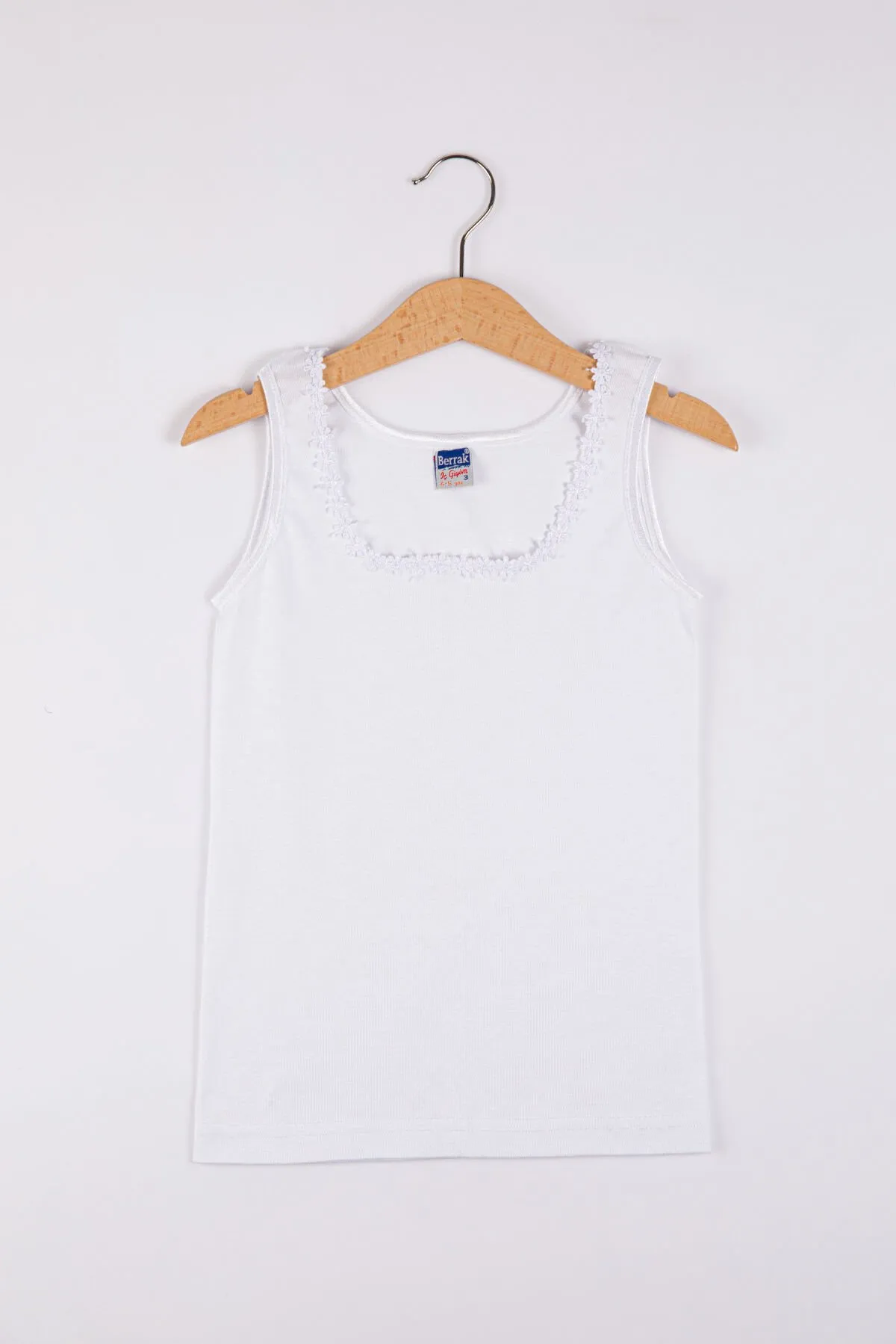 Berrak 2506 Geniş Askılı Kız Çocuk Ribana Atlet