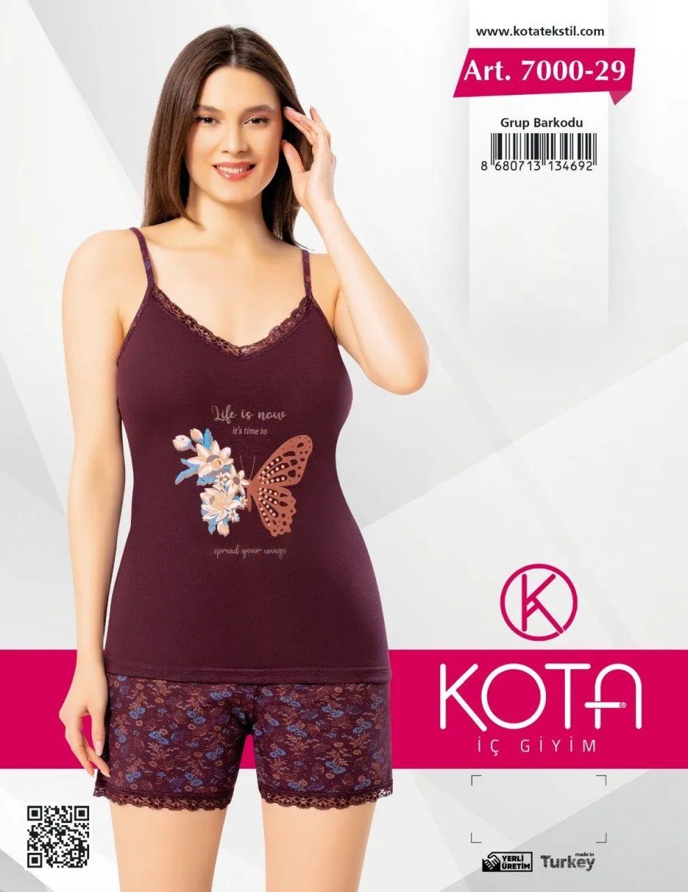 Kota 7000-29 Bayan Şortlu Takım